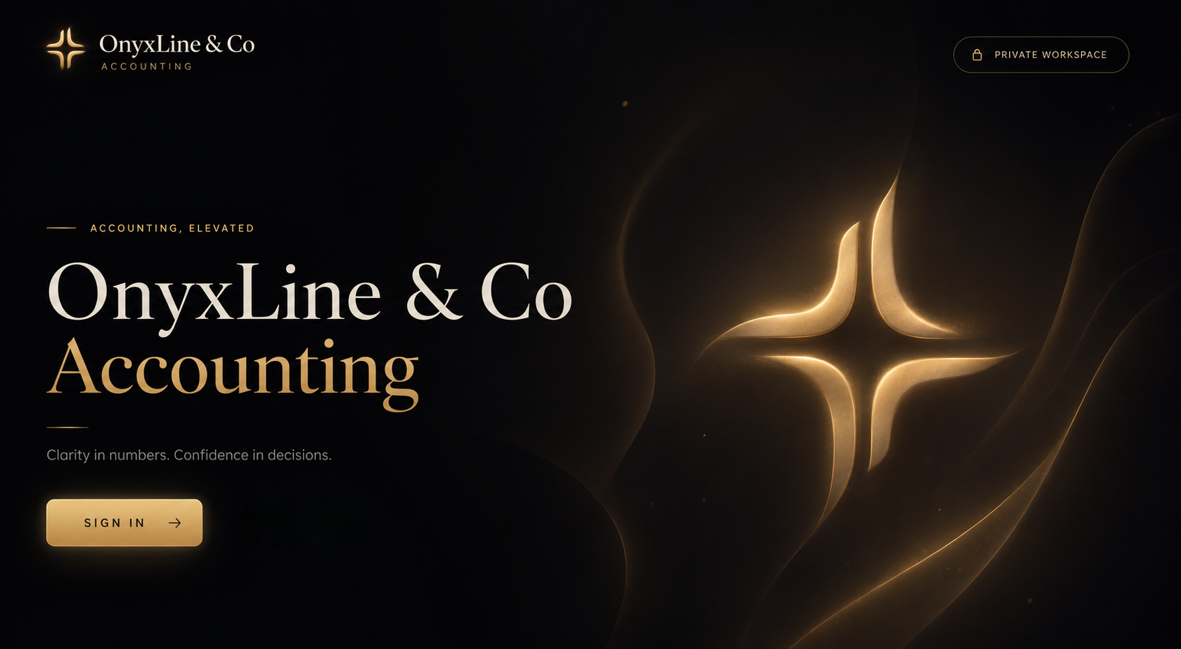 OnyxLine & Co Accounting landing page